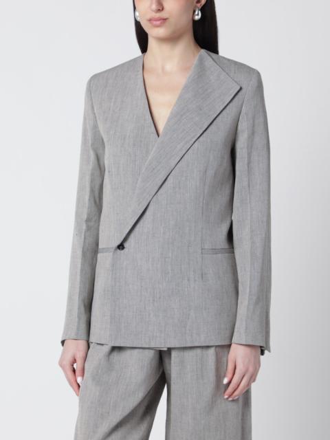Loulou de Saison Suna tailored jacket with an asymmetric opening and lapel