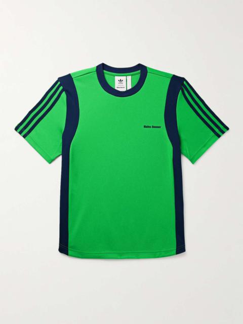 adidas + Wales Bonner Webbing-Trimmed Striped Stretch Recycled-Jersey T-Shirt