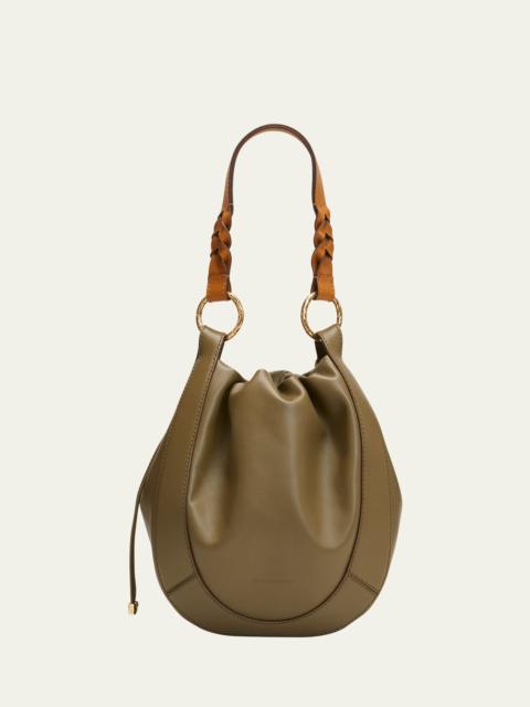 ULLA JOHNSON Hilma Drawstring Leather Bucket Bag