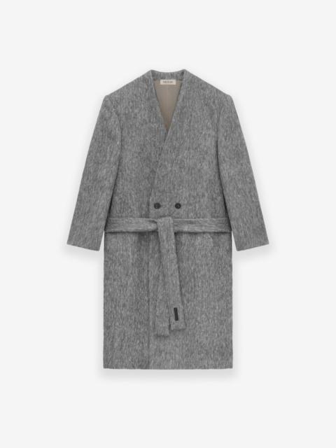 Fear of God Alpaca Wool Lapelless Overcoat