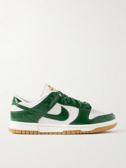 Nike Dunk Low LX NBHD textured and smooth leather sneakers Green