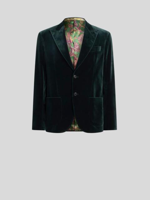 Etro SINGLE-BREASTED JACKET IN STRETCH COTTON VELVET
