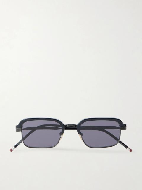 JACQUES MARIE MAGE Comanche Square-Frame Titanium and Acetate Sunglasses