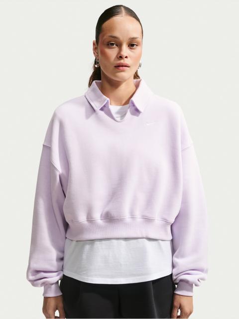 Nike Nike Studio Fleece Medium Weight Women's Oversized Cropped Polo