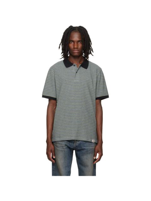 Carhartt WIP Navy & Green Dion Polo
