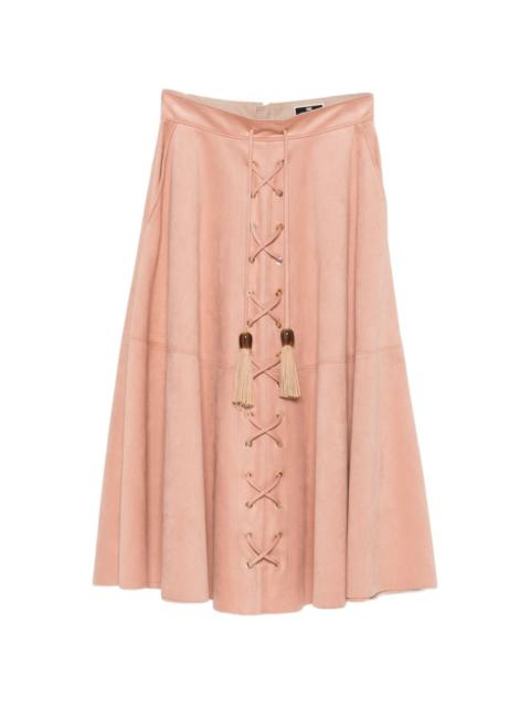 ELISABETTA FRANCHI pink midi skirt