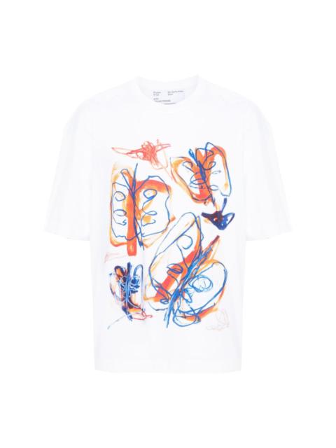 x Julian Farade abstract-print T-shirt
