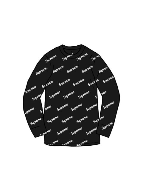 Supreme Supreme Hanes Thermal Crew (1 Pack) Black Logos