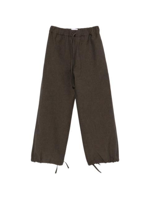 sage NATION Siesta striped trousers