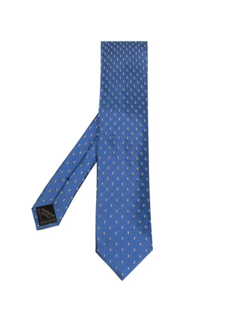 Brioni geometric-pattern silk tie