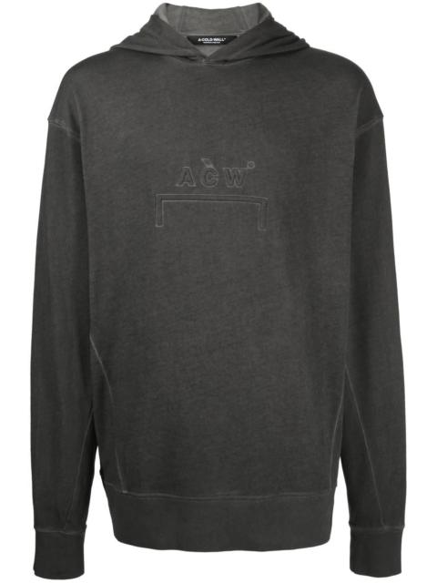 A-COLD-WALL* embossed-logo long-sleeve hoodie