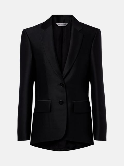 BALENCIAGA Wool and silk blazer