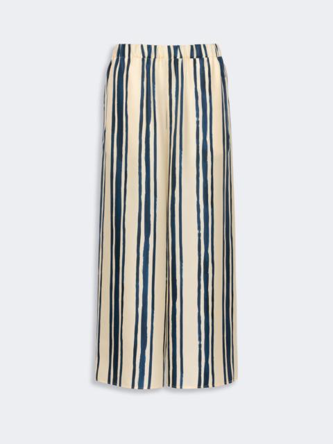 WEEKEND Max Mara TORTONA Silk twill trousers - NAVY