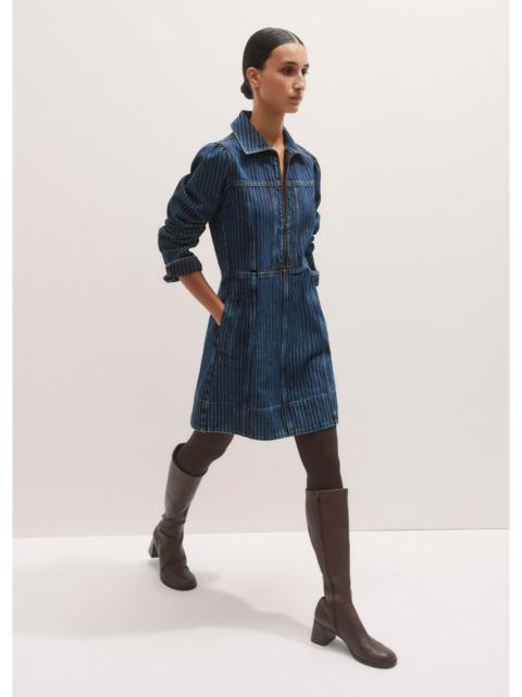 ME+EM Zip Front Mini Dress