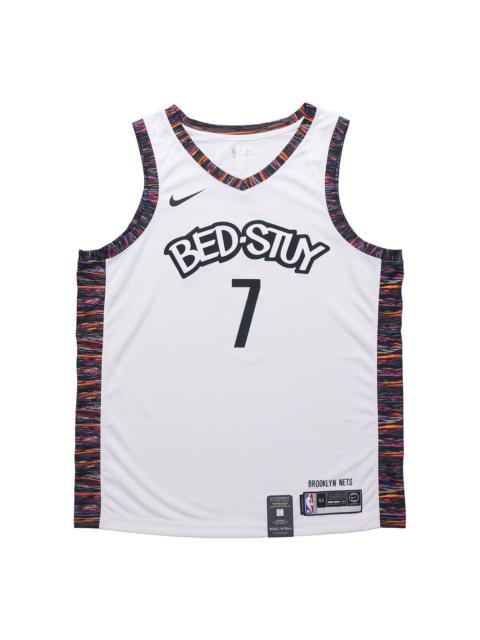 Nike Nike NBA City limited Jersey SW Fan Edition 2019-2020 Season Brooklyn Nets Durant No. 7 White AV4622