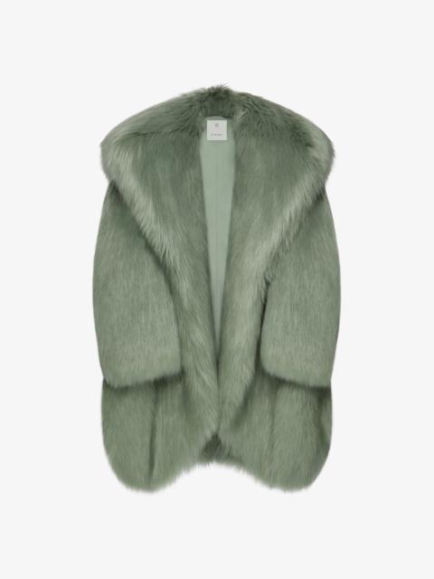 Givenchy OVERSIZED COAT IN FAUX FUR