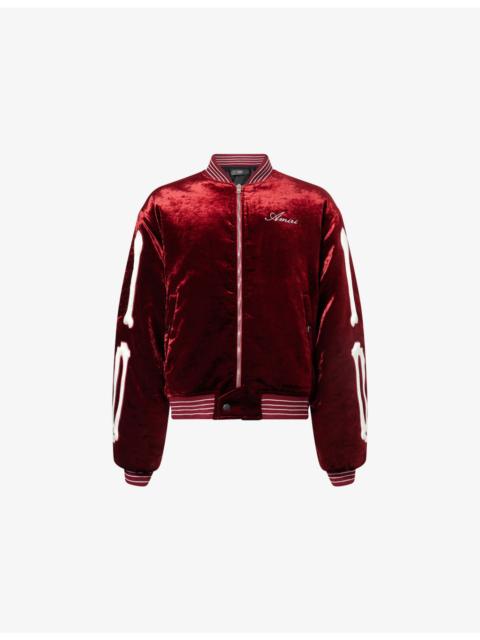 AMIRI Bones Velvet Bomber Jacket