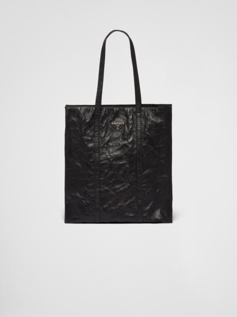 Medium antique nappa leather tote bag