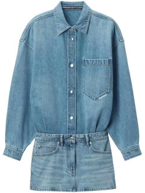 Alexander Wang pre-styled denim shirtdress