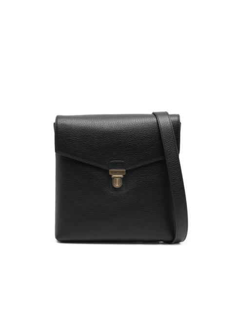 EMPORIO ARMANI grained-leather messenger bag