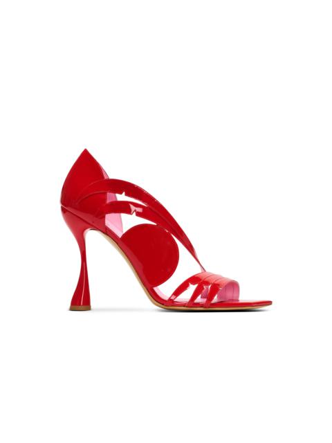 Heeled Eden sandals in patent leather