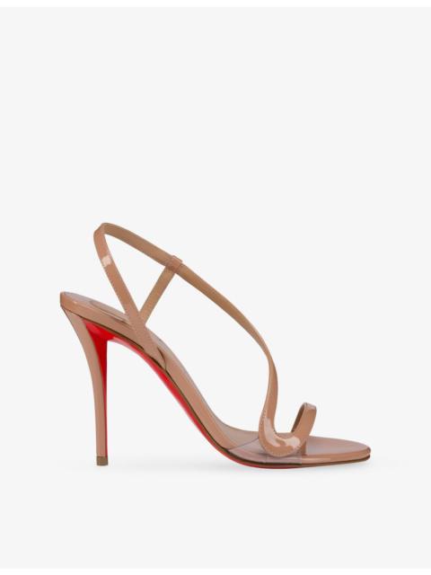 Christian Louboutin Roza Z 100 Patent-Leather Heeled Sandals