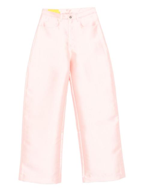 MARQUES’ALMEIDA satin belt-loop trousers