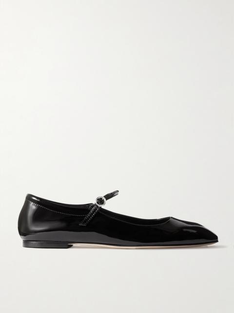 Aeyde Uma Patent-leather Mary Jane Ballet Flats