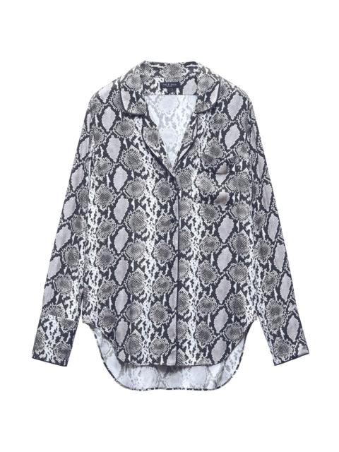 rag & bone Women's Aurora Snake Silk-Blend Shirt - Snake Print