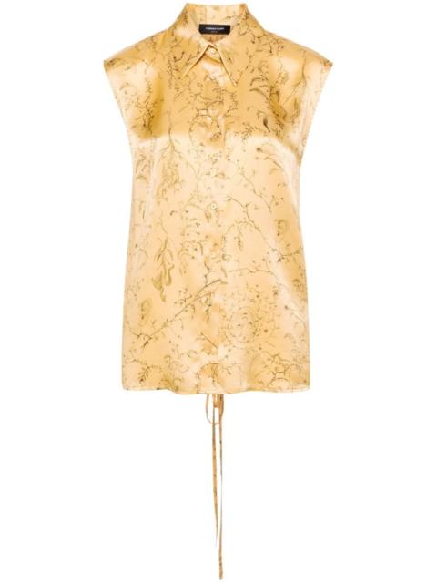 FABIANA FILIPPI floral-print silk top