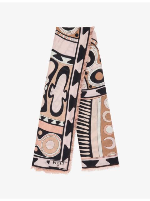 PUCCI Printed Silk and Wool-Blend Scarf