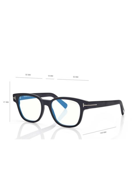 TOM FORD BLUE BLOCK SQUARE OPTICALS