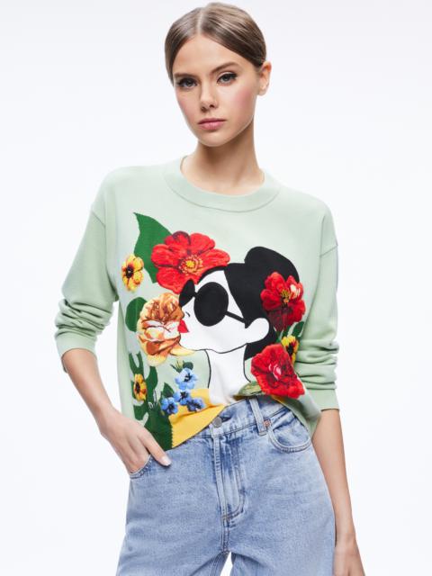 Alice + Olivia GLEESON STACE FACE PULLOVER