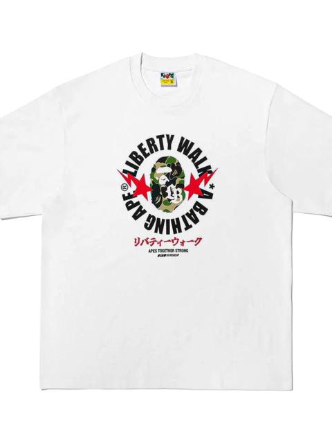 A BATHING APE® Liberty Walk ABC Camo Busy Works Relaxed Fit Tee "White" 001TEM231910CWHT