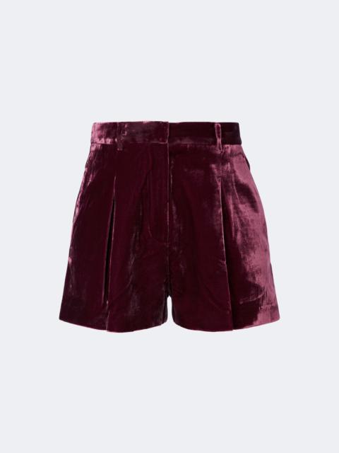 ROTATE Velvet shorts