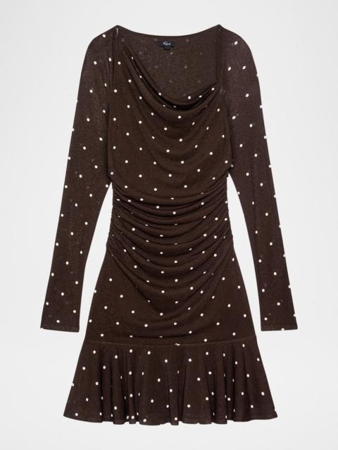 Rails Celano Draped Polka Dot Mini Dress