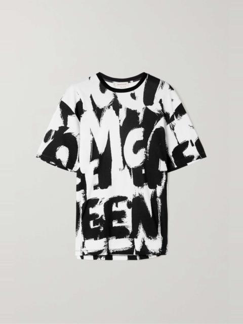 Graffiti printed cotton-jersey T-shirt