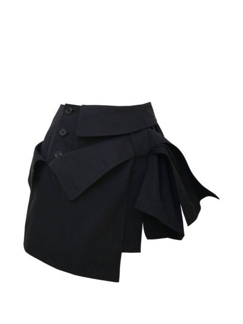 rokh layered mini skirt