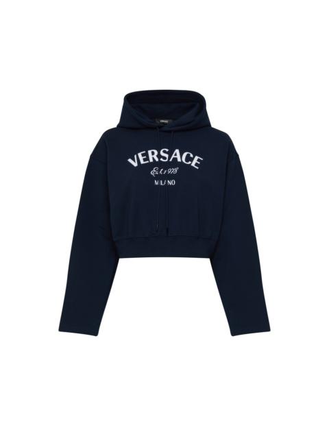 VERSACE Versace Milano Logo Series Embroidered Sweatshirt