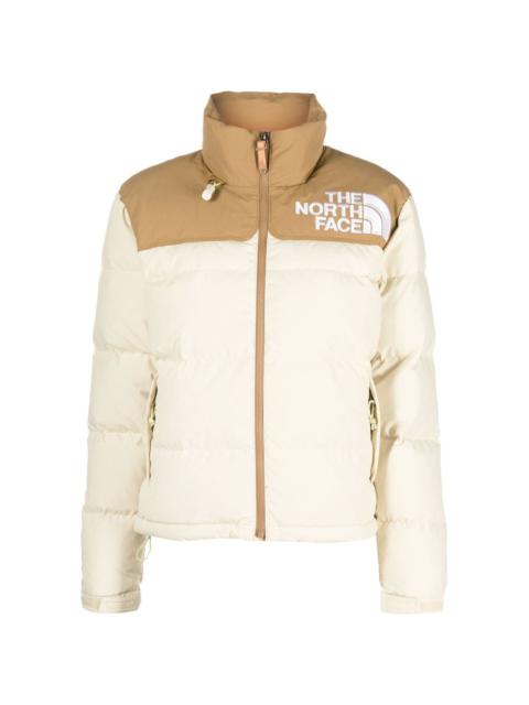 The North Face logo-print puffer jacket