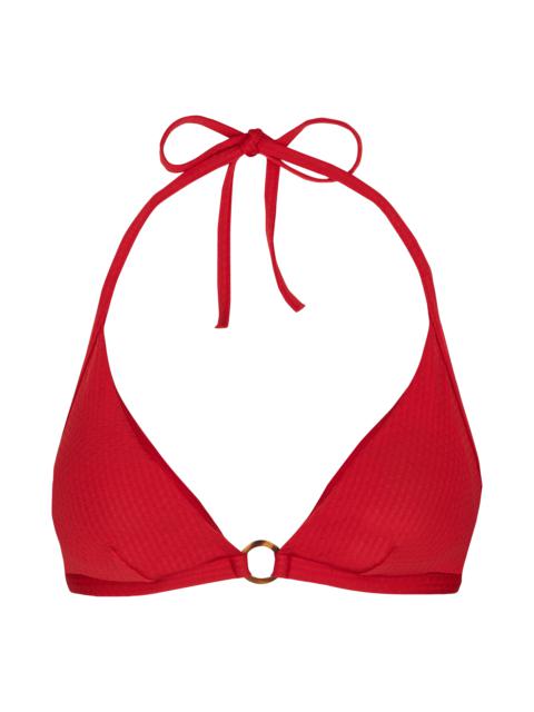 Vilebrequin Women Halter Bikini Top Plumetis