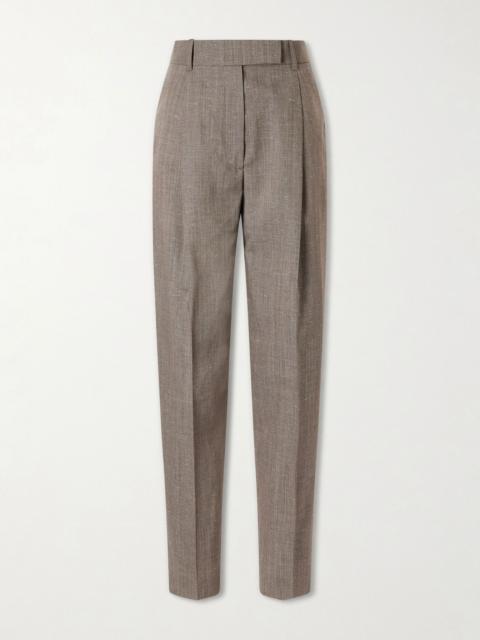 RÓHE Daria wool-blend tapered pants Taupe