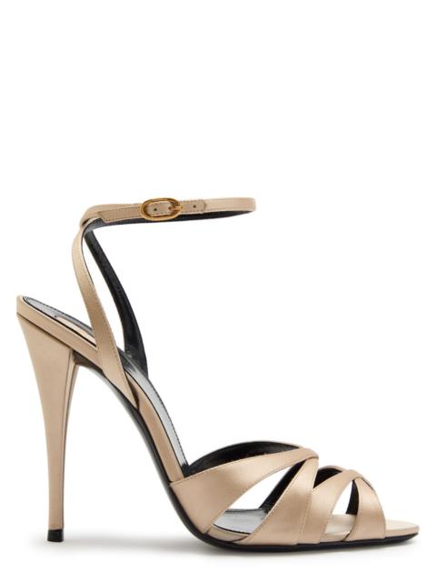 SAINT LAURENT Saint Laurent Touze 110 Satin Sandals