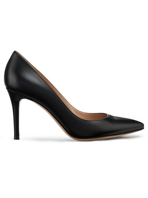 Gianvito Rossi Women's 85MM Leather Stiletto Heel Pumps - Black