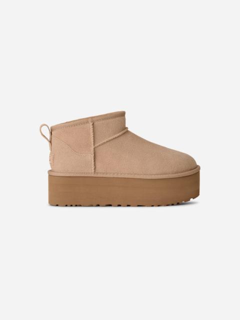 UGG ® Women's Classic Ultra Mini Platform Suede Classic Boots in Sand