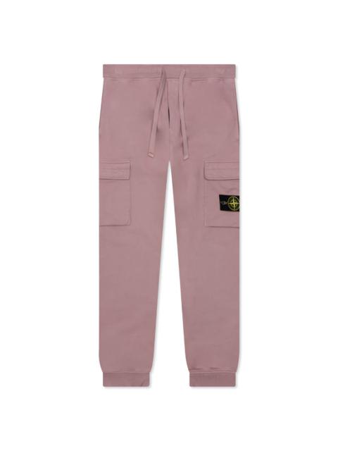 Stone Island BRUSHED CARGO FLEECE PANTS - RED ONION
