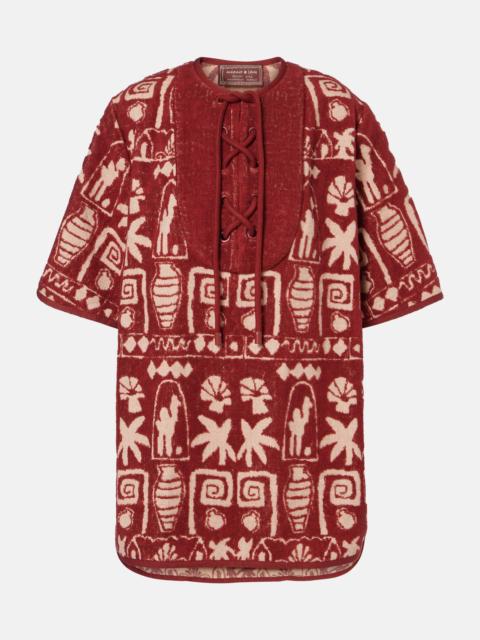 ALÉMAIS x LRNCE Maya cotton minidress