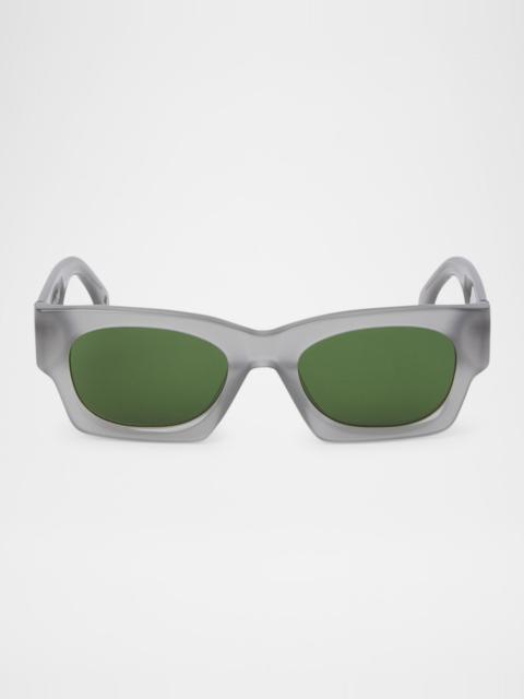 Palm Angels Men's Bodie Acetate Rectangle Sunglasses