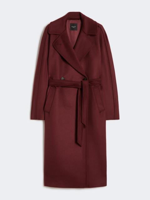 WEEKEND Max Mara RESINA Wool robe coat - BORDEAUX