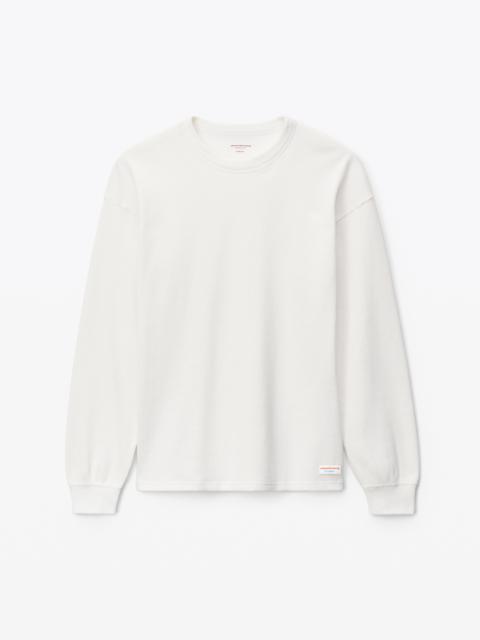 Alexander Wang UNISEX LONG SLEEVE IN COTTON WAFFLE THERMAL